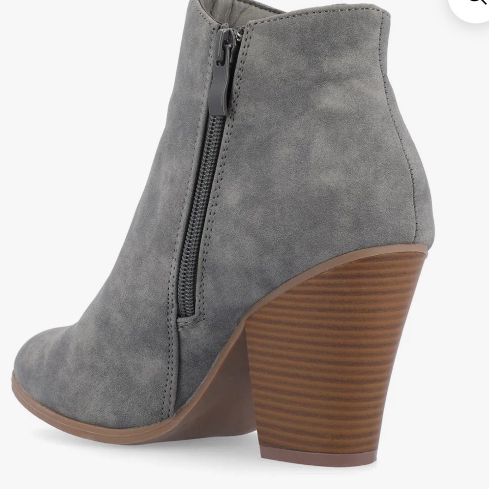 NWOB Journee Collection Vally Zip Western Booties, Vegan. Never Worn - Picture 6 of 8